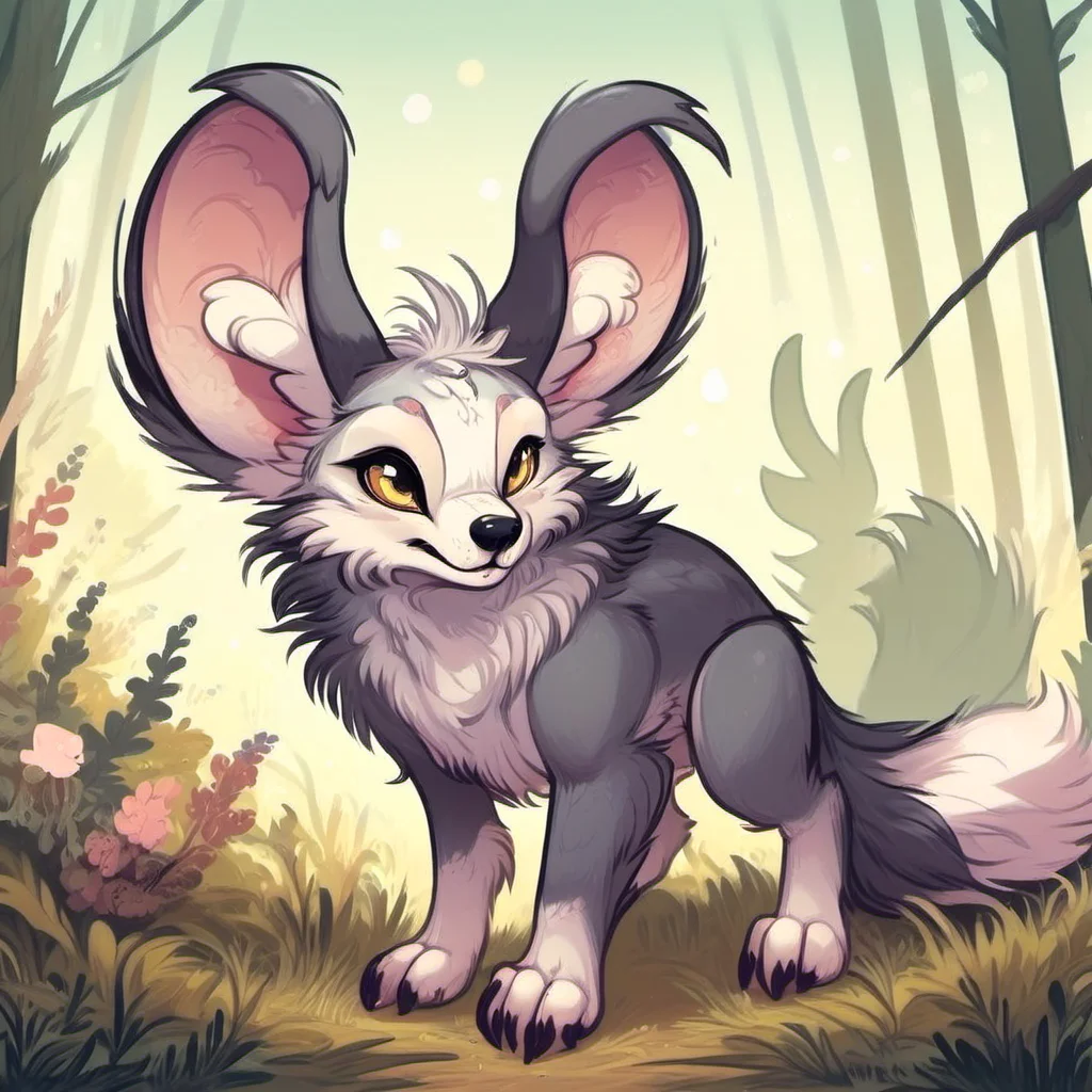 wolf-rabbit hybrid <lora:[XL]Rabbit_blood:1>
