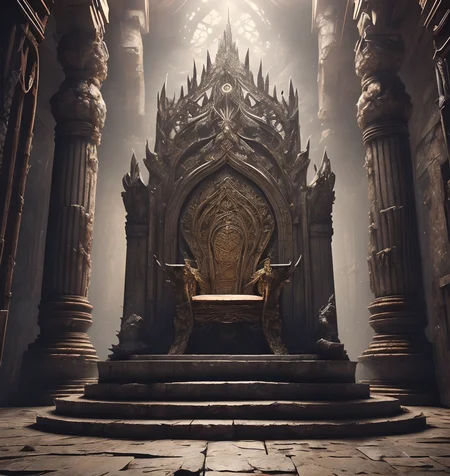 RAW photo, (masterpiece:1.3), subsurface scattering, heavy shadow, (high quality:1.4), (intricate, high detail:1.2), professional photography, HDR, High Dynamic Range, realistic, ultra realistic, photorealistic, high resolution, film photography, ambient lighting, atmospheric effects, <lora:detail_slider_v4:2>, OverallDetail, a simple throne made of stone in a small, primitive room, throneroom, <lora:ThroneRoom-10:1>, epiCPhoto