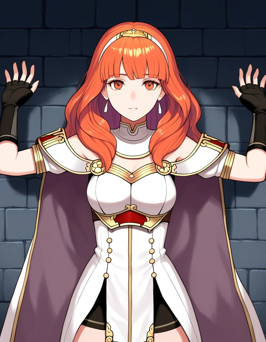 <lora:midis_Surrendering_V1-LR[NAIXL-vPred]:1> , surrendering, 1girl,  celica \(fire emblem\),, masterpiece,best quality, very aesthetic,absurdres,newest,