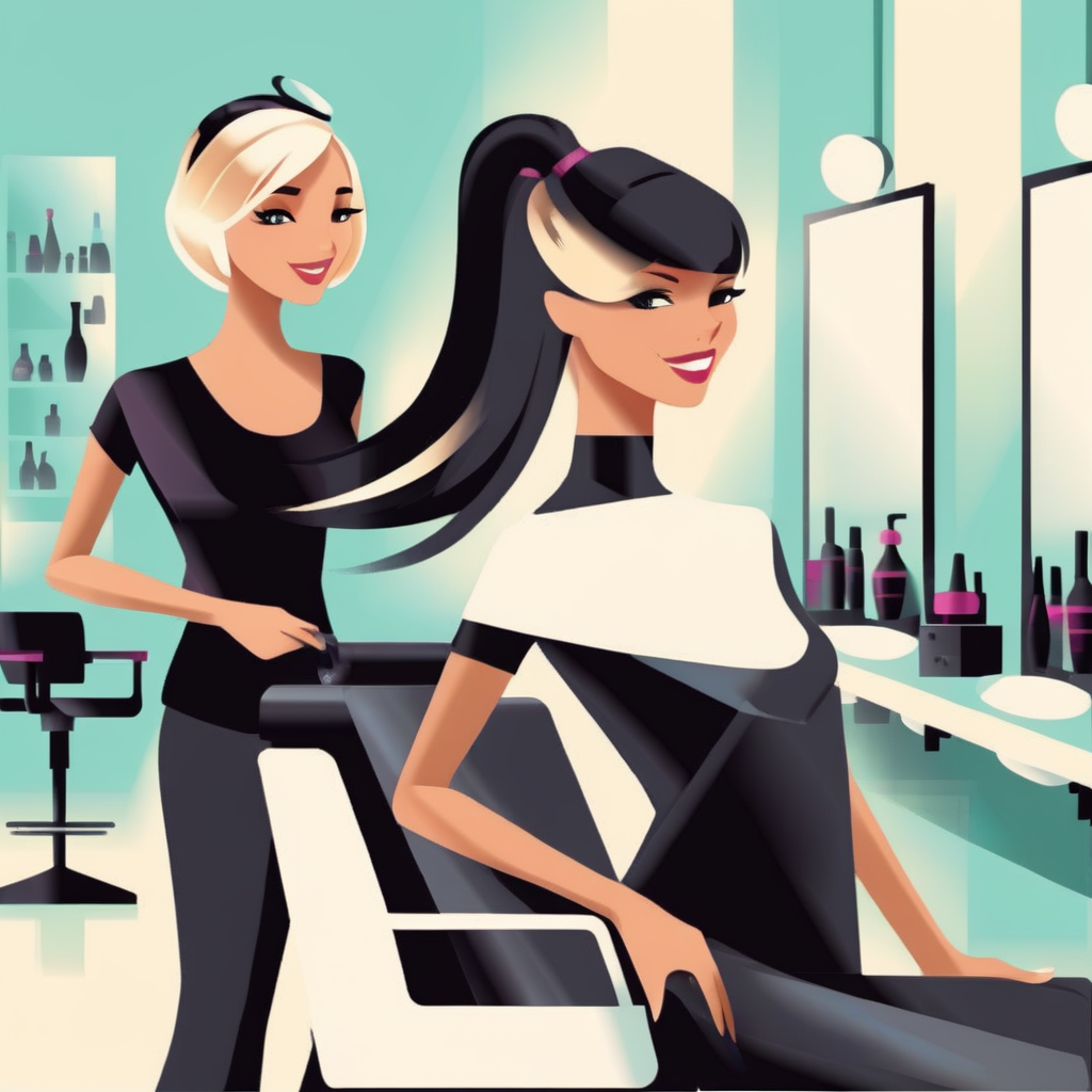 simplakart hairdresser with a client in a hairdressing salon
<lora:simplakart:1>