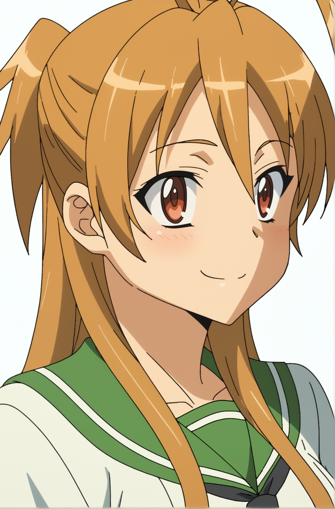 <lora:Rei_Miyamoto:0.8>, white background, Rei Miyamoto, upper body, smile