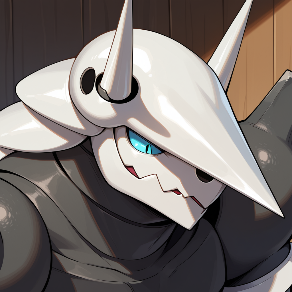 masterpiece, best quality, amazing quality, 1boy, solo, Aggron, close up,