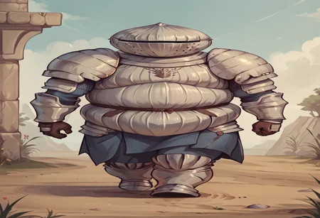 score_9, score_8_up, score_7_up, score_6_up BREAK wideputinmeme,siegmeyer_of_catarina,full body,walking <lora:widePutinMemeDora_v10:1> <lora:Siegmeyer of Catarina:0.8>