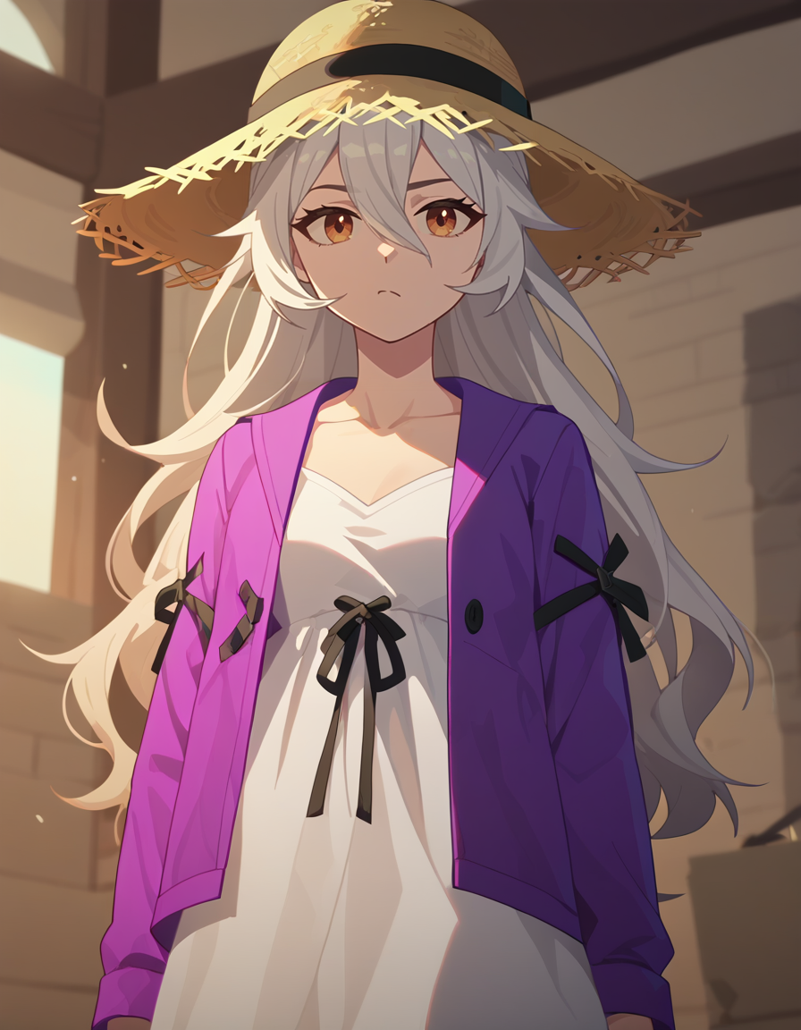 score_9,score_8_up,score_7_up,(summer_dress:1.2),straw_hat,looking at viewer,bored,waiting,standing,cowboy shot,
<lora:luxini_pony:0.6>,luxini,1girl,solo,long hair,bangs,hair between eyes,cinematic_angle,
<lora:Anime_Screencap:1>,anime screencap,