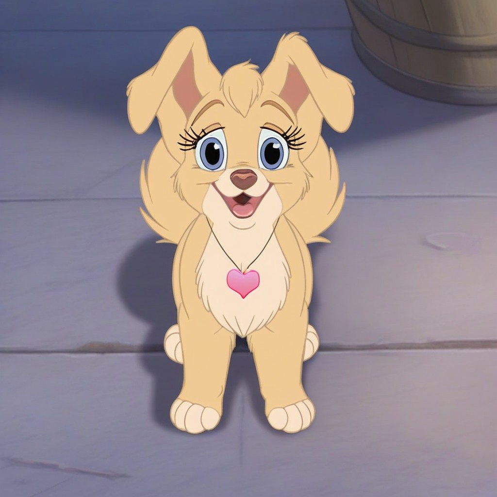 angellat, dog, light yellow fur, body fur, blue eyes, female, (((looking at viewer))), ((((((front-view)))))), smug, (((eyelashes))), (((girly))), (((flirty))), slightly open mouth, (((no neckwear except pink heart necklace))), solo, happy, smiling, feral, quadruped, ((((((full-body view)))))), (((sitting in place))), friendly, four paws, (((mostly open eyes))), (((open mouth))), cute, sweet, solo, large expressive eyes, detailed fur