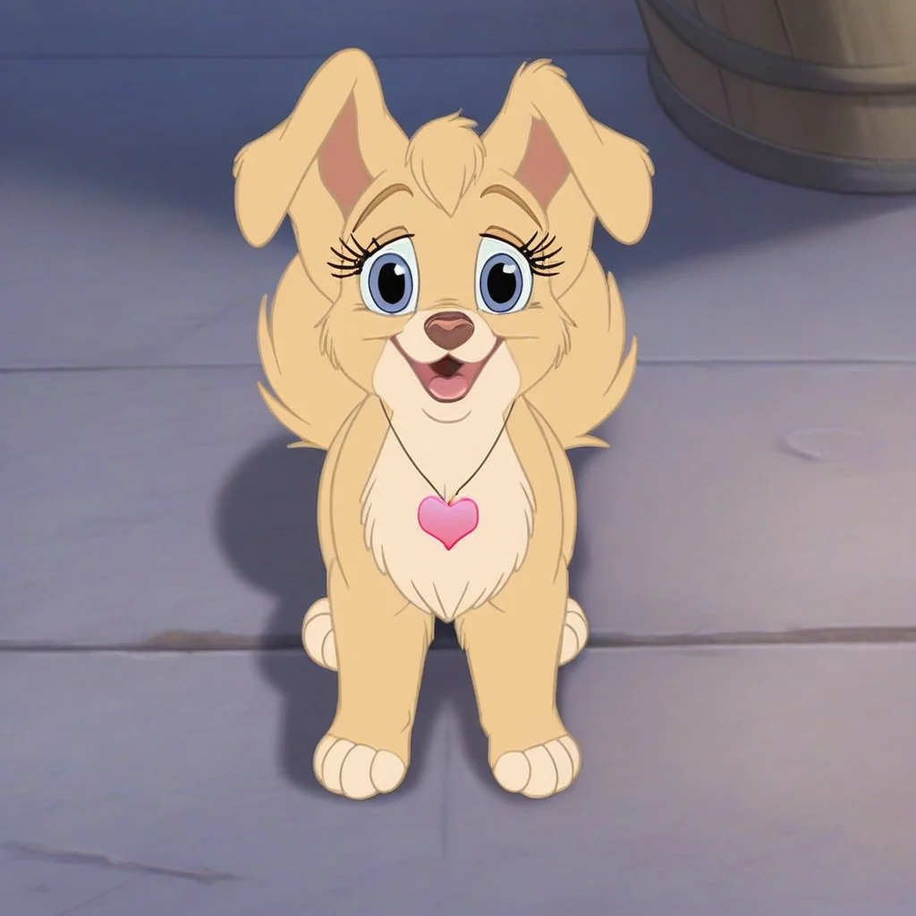 angellat, dog, light yellow fur, body fur, blue eyes, female, (((looking at viewer))), ((((((front-view)))))), smug, (((eyelashes))), (((girly))), (((flirty))), slightly open mouth, (((no neckwear except pink heart necklace))), solo, happy, smiling, feral, quadruped, ((((((full-body view)))))), (((sitting in place))), friendly, four paws, (((mostly open eyes))), (((open mouth))), cute, sweet, solo, large expressive eyes, detailed fur