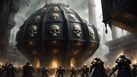<lora:Wolvie_Concept_wh40k10m_v2.0.safetensors:1> wh40k10m, Imperium of Man location, background, Gothic, Industrial, Imposing, Ornate, a hive world filled with citizens and space marines,
amplify, intensify, strengthen, heighten, augment, boost, enrich, enhance, expand, magnify, illuminate, transmute, resonate, empower, transfigure, harmonize, envision, radiate, transcend, high quality, intricate, smooth, realistic,
