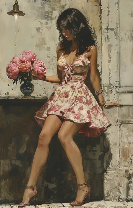 masterpiece,best quality,<lora:tbh298-sdxl:0.9>,illustration,style of Robert McGinnis
decaying peonies