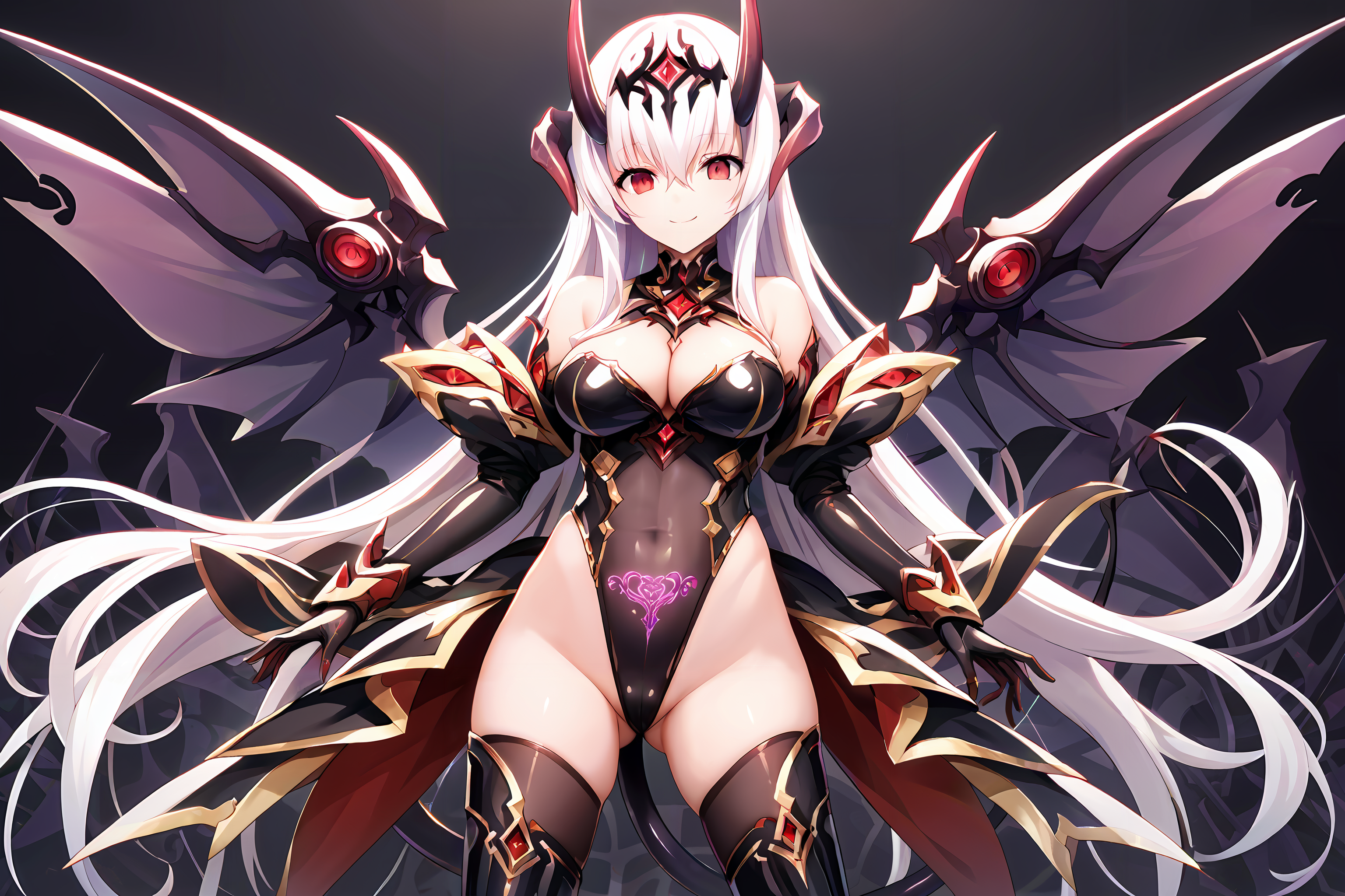 <lora:EXSTIA-Chevalier-000006:1>,darkprincess,corruption,1girl,breasts,solo,leotard,horns,long hair,full body,thighhighs,tail,wings,dark persona,looking at viewer,red eyes,cleavage,tattoo,white background,boots,bare shoulders,large breasts,corruption,white hair,thigh boots,hair between eyes,ass visible through thighs,smile,covered navel,simple background,bangs,highleg leotard,pubic tattoo,cowboy shot,, score_9, score_8_up, score_7_up,source_anime,(masterpiece),(best quality),(ultra-detailed),(best illustration),(best shadow),(absurdres),(detailed background),(very aesthetic),, score_9, score_8_up, score_7_up,source_anime,(masterpiece),(best quality),(ultra-detailed),(best illustration),(best shadow),(absurdres),(detailed background),(very aesthetic),, score_9, score_8_up, score_7_up,source_anime,(masterpiece),(best quality),(ultra-detailed),(best illustration),(best shadow),(absurdres),(detailed background),(very aesthetic),, score_9, score_8_up, score_7_up,source_anime,(masterpiece),(best quality),(ultra-detailed),(best illustration),(best shadow),(absurdres),(detailed background),(very aesthetic),, score_9, score_8_up, score_7_up,source_anime,(masterpiece),(best quality),(ultra-detailed),(best illustration),(best shadow),(absurdres),(detailed background),(very aesthetic),, score_9, score_8_up, score_7_up,source_anime,(masterpiece),(best quality),(ultra-detailed),(best illustration),(best shadow),(absurdres),(detailed background),(very aesthetic),, score_9, score_8_up, score_7_up,source_anime,(masterpiece),(best quality),(ultra-detailed),(best illustration),(best shadow),(absurdres),(detailed background),(very aesthetic),, score_9, score_8_up, score_7_up,source_anime,(masterpiece),(best quality),(ultra-detailed),(best illustration),(best shadow),(absurdres),(detailed background),(very aesthetic),, score_9, score_8_up, score_7_up,source_anime,(masterpiece),(best quality),(ultra-detailed),(best illustration),(best shadow),(absurdres),(detailed background),(very aesthetic),, score_9, score_8_up, score_7_up,source_anime,(masterpiece),(best quality),(ultra-detailed),(best illustration),(best shadow),(absurdres),(detailed background),(very aesthetic),, score_9, score_8_up, score_7_up,source_anime,(masterpiece),(best quality),(ultra-detailed),(best illustration),(best shadow),(absurdres),(detailed background),(very aesthetic),, score_9, score_8_up, score_7_up,source_anime,(masterpiece),(best quality),(ultra-detailed),(best illustration),(best shadow),(absurdres),(detailed background),(very aesthetic),, score_9, score_8_up, score_7_up,source_anime,(masterpiece),(best quality),(ultra-detailed),(best illustration),(best shadow),(absurdres),(detailed background),(very aesthetic),, score_9, score_8_up, score_7_up,source_anime,(masterpiece),(best quality),(ultra-detailed),(best illustration),(best shadow),(absurdres),(detailed background),(very aesthetic),, score_9, score_8_up, score_7_up,source_anime,(masterpiece),(best quality),(ultra-detailed),(best illustration),(best shadow),(absurdres),(detailed background),(very aesthetic),, score_9, score_8_up, score_7_up,source_anime,(masterpiece),(best quality),(ultra-detailed),(best illustration),(best shadow),(absurdres),(detailed background),(very aesthetic),, score_9, score_8_up, score_7_up,source_anime,(masterpiece),(best quality),(ultra-detailed),(best illustration),(best shadow),(absurdres),(detailed background),(very aesthetic),, score_9, score_8_up, score_7_up,source_anime,(masterpiece),(best quality),(ultra-detailed),(best illustration),(best shadow),(absurdres),(detailed background),(very aesthetic),, score_9, score_8_up, score_7_up,source_anime,(masterpiece),(best quality),(ultra-detailed),(best illustration),(best shadow),(absurdres),(detailed background),(very aesthetic),, score_9, score_8_up, score_7_up,source_anime,(masterpiece),(best quality),(ultra-detailed),(best illustration),(best shadow),(absurdres),(detailed background),(very aesthetic),, score_9, score_8_up, score_7_up,source_anime,(masterpiece),(best quality),(ultra-detailed),(best illustration),(best shadow),(absurdres),(detailed background),(very aesthetic),, score_9, score_8_up, score_7_up,source_anime,(masterpiece),(best quality),(ultra-detailed),(best illustration),(best shadow),(absurdres),(detailed background),(very aesthetic),, score_9, score_8_up, score_7_up,source_anime,(masterpiece),(best quality),(ultra-detailed),(best illustration),(best shadow),(absurdres),(detailed background),(very aesthetic),, score_9, score_8_up, score_7_up,source_anime,(masterpiece),(best quality),(ultra-detailed),(best illustration),(best shadow),(absurdres),(detailed background),(very aesthetic),