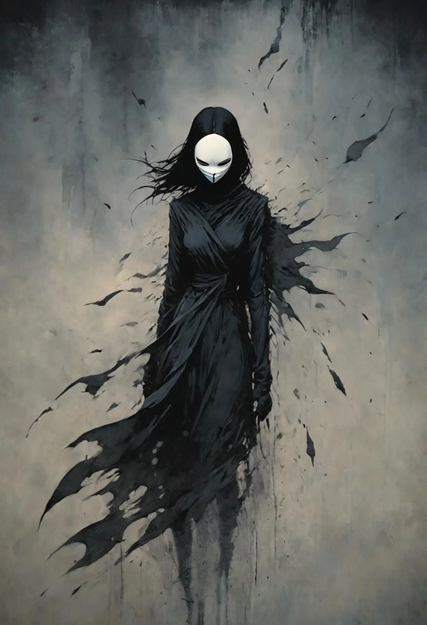 V for Vendetta, Dark Atmosphere, CloseUp, ergo Proxy Diving down, sideview, minimal, simple colors, 70s, stylish, bright, high contrast, postapocalyptic, very detailed, hd