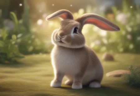 A happy cute, bunny, (wearing a Christmas hat), Adorable, heart warming, cheerful, detailed, bright colours, friendly expression, small size, shiny, eco-friendly, garden, environmental, sunlight, shadows, digital art, whimsical, playful, intricate details, high resolution, photorealistic, joyful atmosphere, gentle, soft lighting, cartoonish style, enchanting, vivid, appealing, character design, imaginative, family-friendly, [photography, realistic, photorealistic, (8k), (highly detailed), cinematic lighting, intricate details, (high resolution), award-winning,   correct focus, realistic, realistic lighting, (highly detailed),  masterpiece], ((Cinematic Still-Shot))