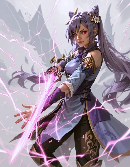 score_9, score_8_up, score_7_up,
source_anime,
(keqing),two-handed,impaling, glowing sword,
static electricity,
storm background,
epic fantasy,
 <lora:impaling:0.8>