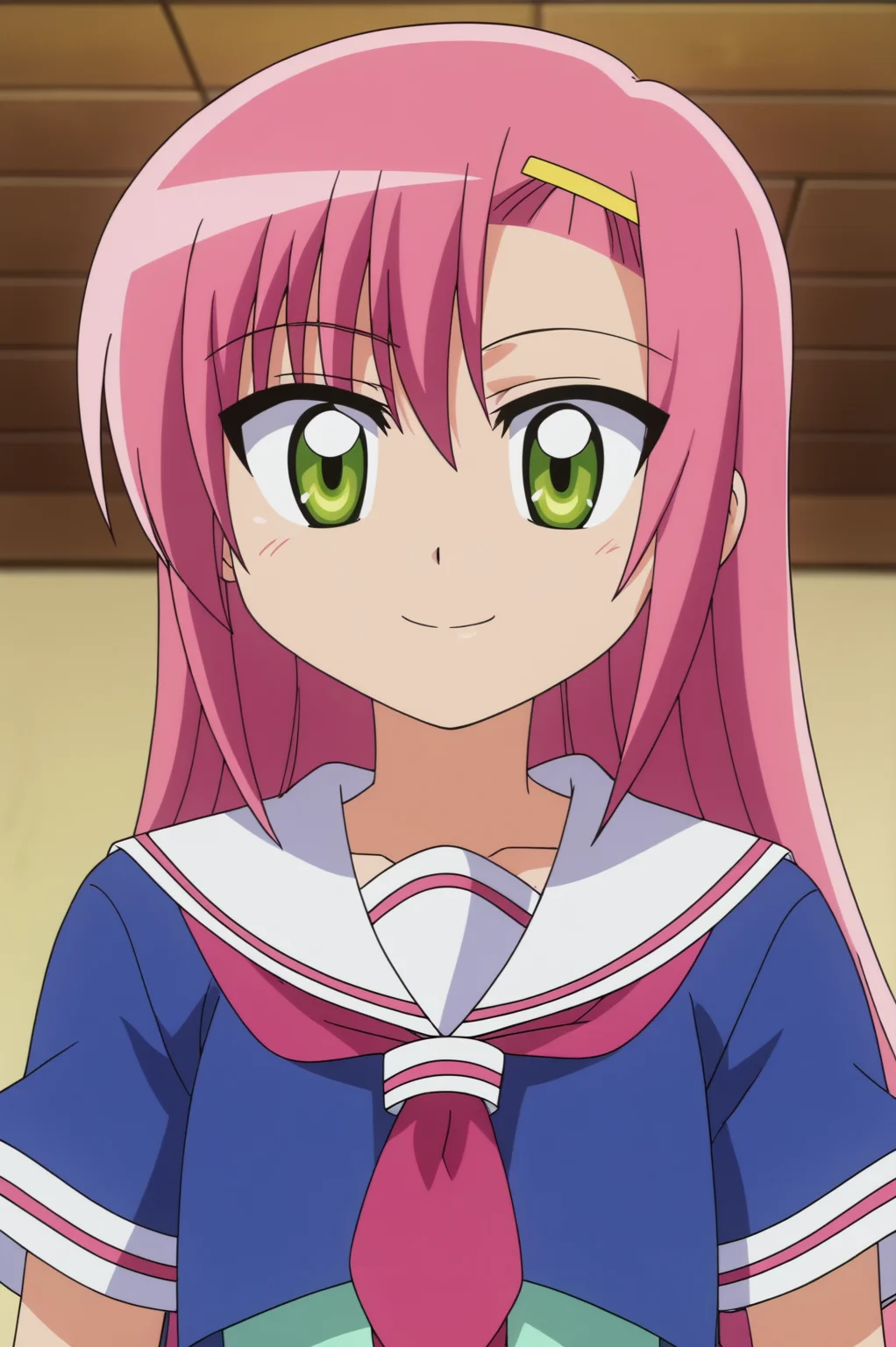 anime screencap, rating safe, Hinagiku Katsura, light smile, upper body <lora:Hayate_no_gotoku-Hinagiku_Katsura-PDXL:0.8>