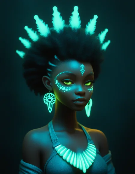 <lora:020_nvcmsdx_1:1> african hydropunk princess nvcmsdx glow