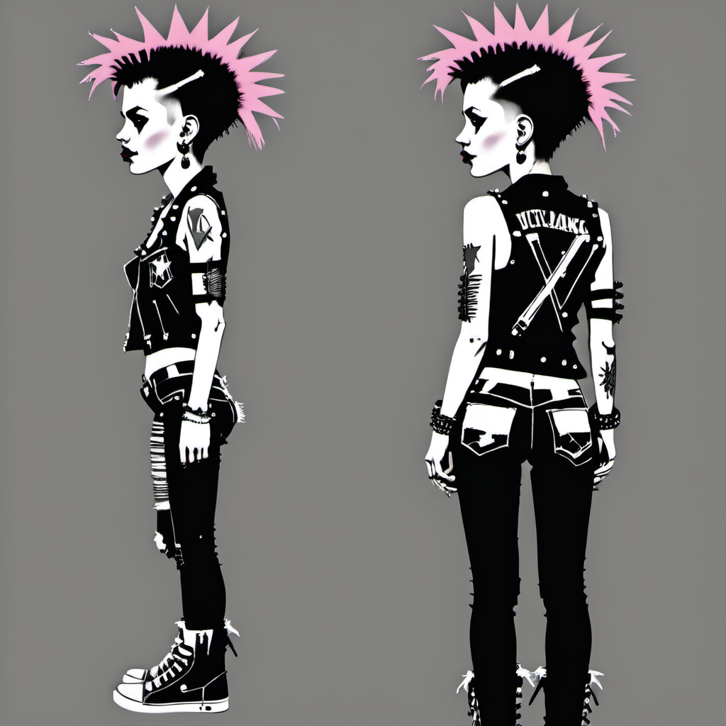 back side, 1990s punk rock girl  <lora:Everly Heights TaleSpinner:1>