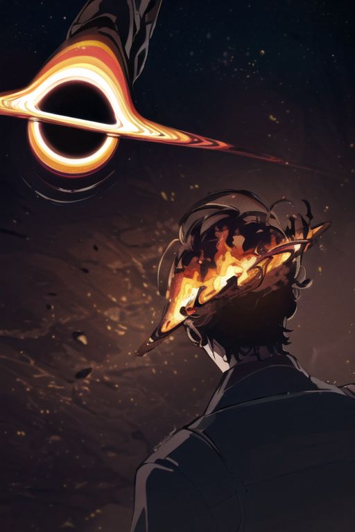 ((masterpiece, best quality)) , black_hole, fire, SyFyEye1