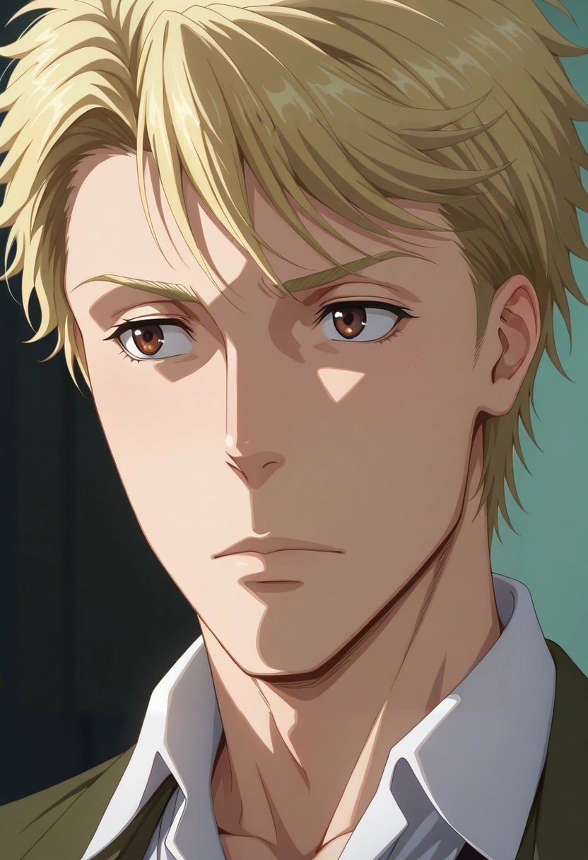 masterpiece, best quality, , (realistic:0.6),, 1boy, solo, male focus, <lora:john_h_watson_ilxl:0.9>, john_h_watson, blonde hair, brown eyes, short hair, ,