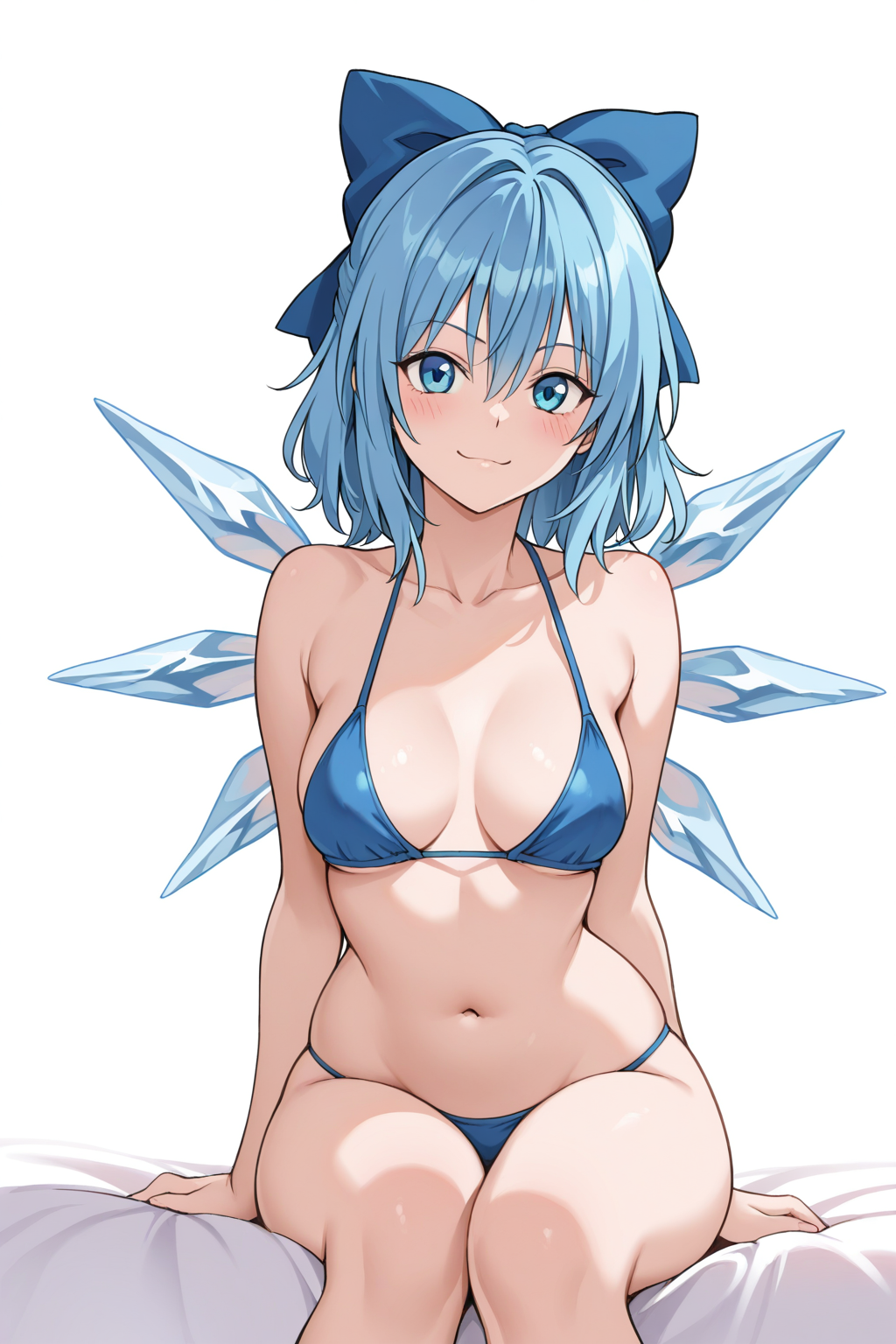 1girl, cirno, aged up, <lora:TLR_Style:1>, tlr-style, masterpiece, best quality