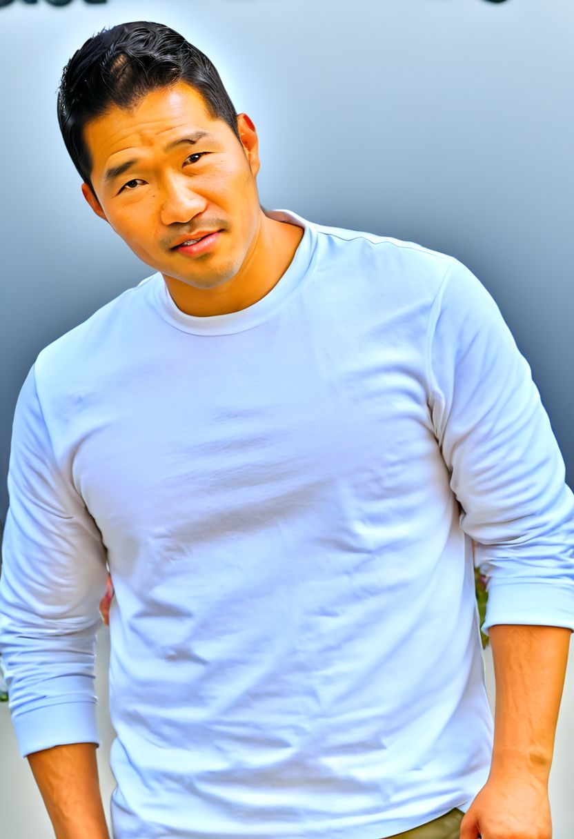 (((htkangface))), daddy,  natural face expression, (((detailed HtKangface))), fixed htKangface Photorealistic, realistic, masterpiece, intricate details, detailed background, depth of field, photo of a handsome, dynamic pose, natural face expression, (((looking at viewer))), high detail, high quality, male focus,  ((white shirt)), ((pants)), (( parking area background)), full body, ((night)), covered nipples