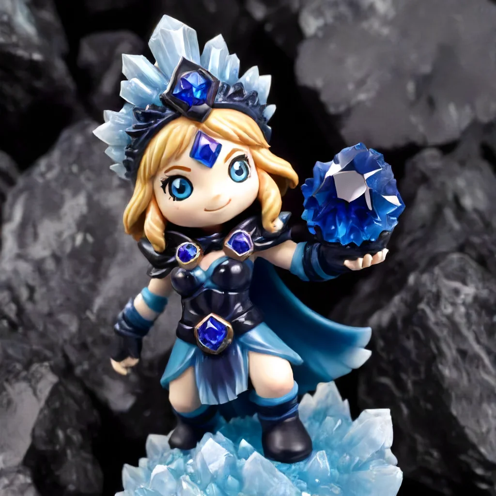 CrystalMaiden made out of obsidian <lora:Obsidian SDXL:1> <lora:CrystalMaiden:1>
