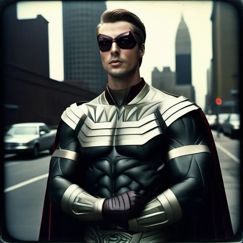 analog film photo a man with a mask in a superhero suit and cape in a 80s city background<lora:Ozymandias1024-000450:0.8> . faded film, desaturated, 35mm photo, grainy, vignette, vintage, Kodachrome, Lomography, stained, highly detailed, found footage