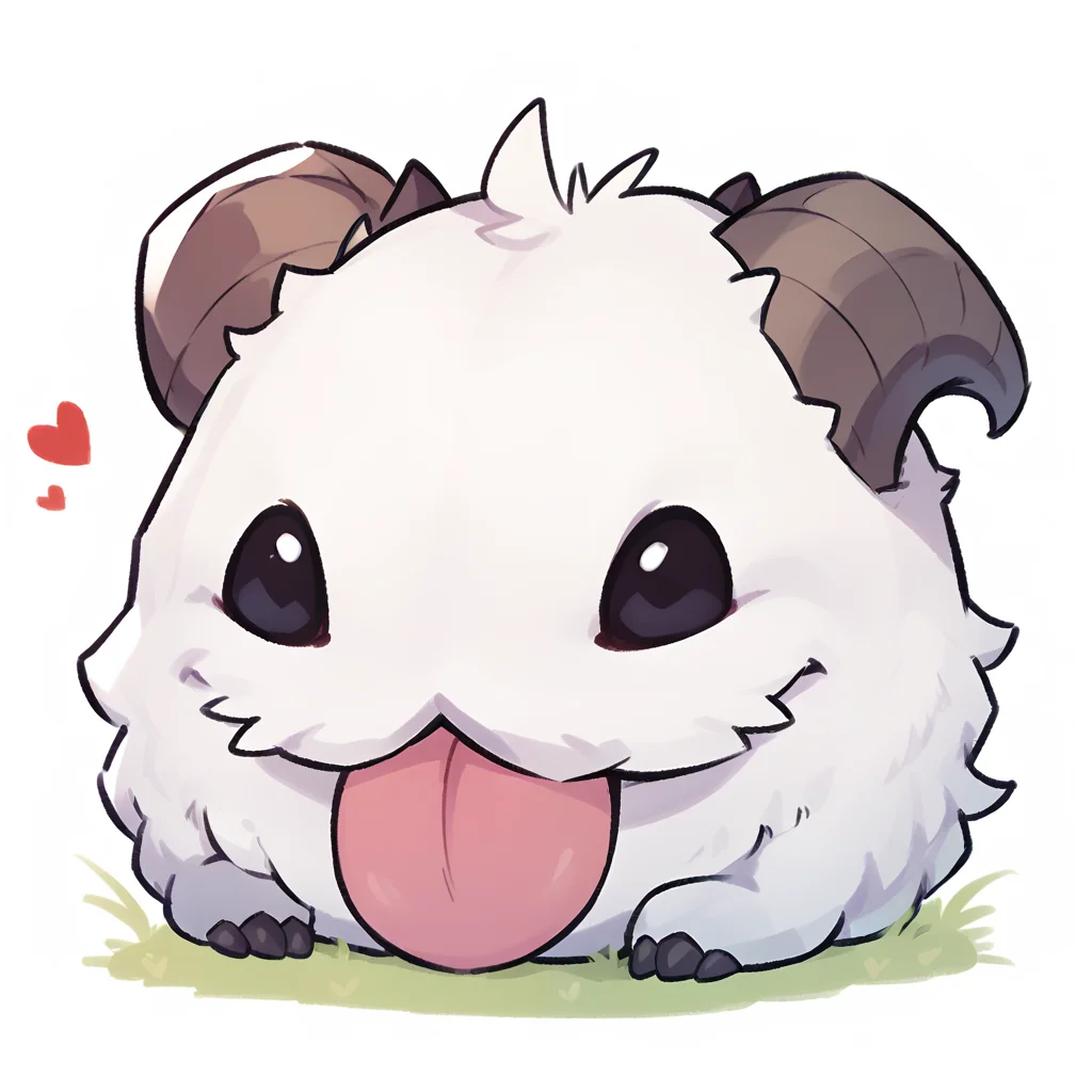 score_9, score_8_up, score_7_up, score_6_up, p0r0, no humans, animal focus, horns, <lora:Poro_v1:0.9>, full body, looking at viewer, animal, spoken heart, chibi, <lora:dijor-v2:1>, dijor