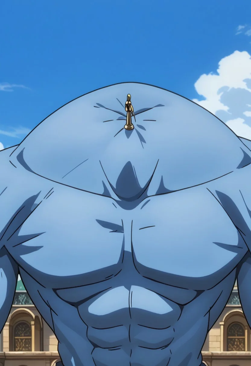 score_9, score_8_up, score_7_up, source_anime, rating_safe, UgoMAGI, blue_Ugo_skin, pokemon (creature), headless-giant focus, anime screencap