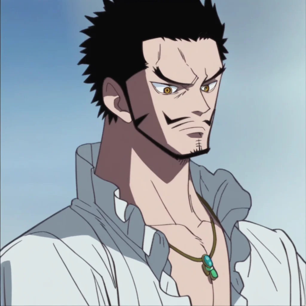 score_9, score_8_up, score_7_up, source_anime, rating_questionable, MihawkOP, 1boy, male focus, anime screencap, shirt