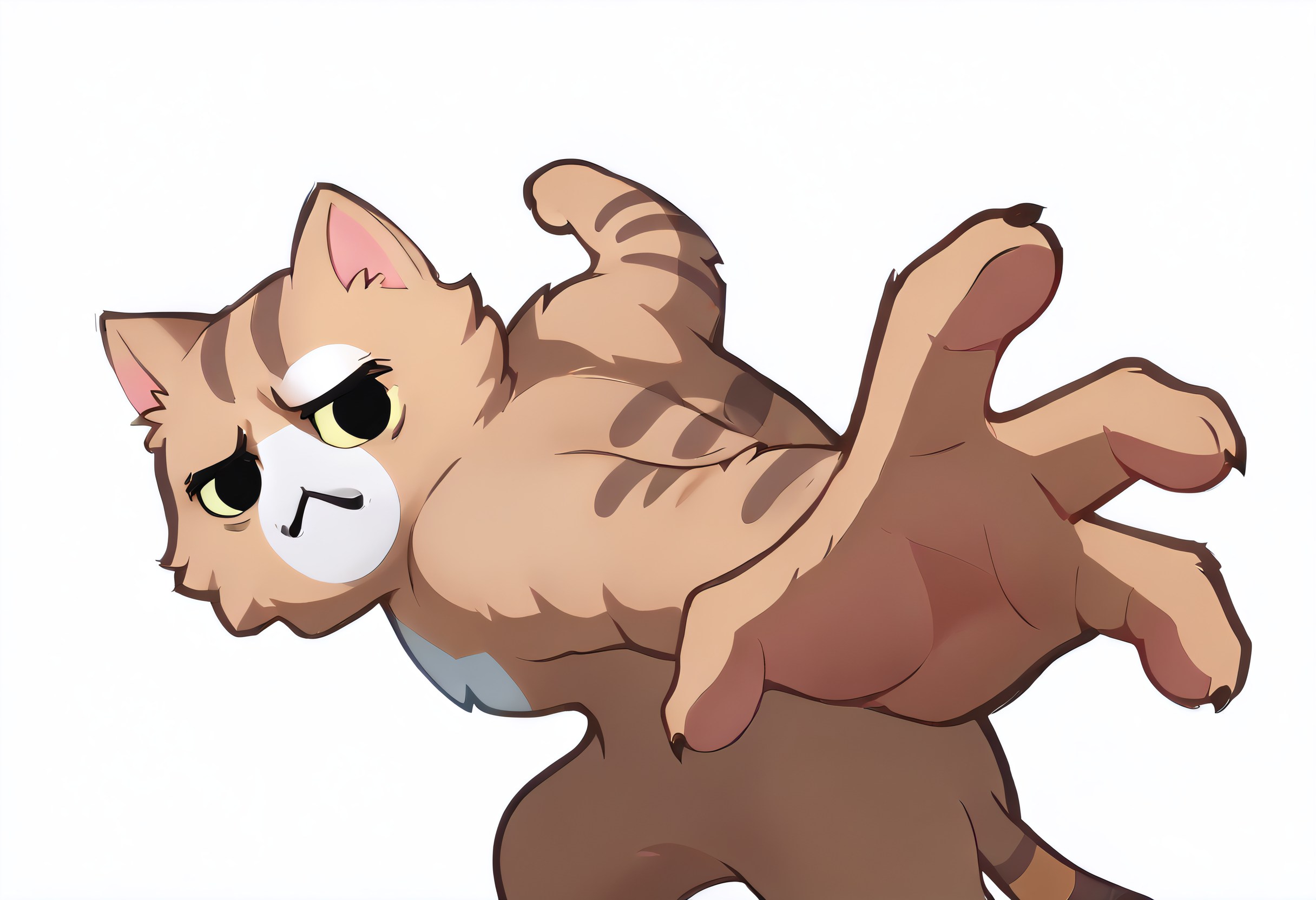 score_9, score_8_up, score_7_up, BREAK simple background,IncrsPunchMeme,incoming punch, animal focus, no humans, nekoemoji, cat, :3  <lora:PepePunchMeme_XLPD:0.9> <lora:discord_nekonekonekone_ponyXL:1>