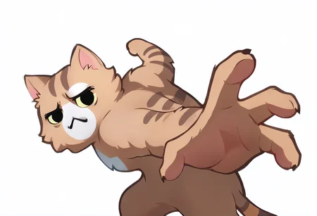score_9, score_8_up, score_7_up, BREAK simple background,IncrsPunchMeme,incoming punch, animal focus, no humans, nekoemoji, cat, :3  <lora:PepePunchMeme_XLPD:0.9> <lora:discord_nekonekonekone_ponyXL:1>