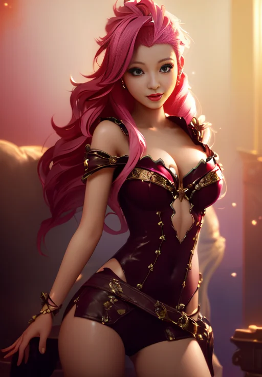 <lora:seraphine:0.8>, seraphine, (acclaimed, alluring, captivating, exciting, gorgeous, striking:1.3), (trending on CGSociety, trending on pixiv, contest winner:1.3)