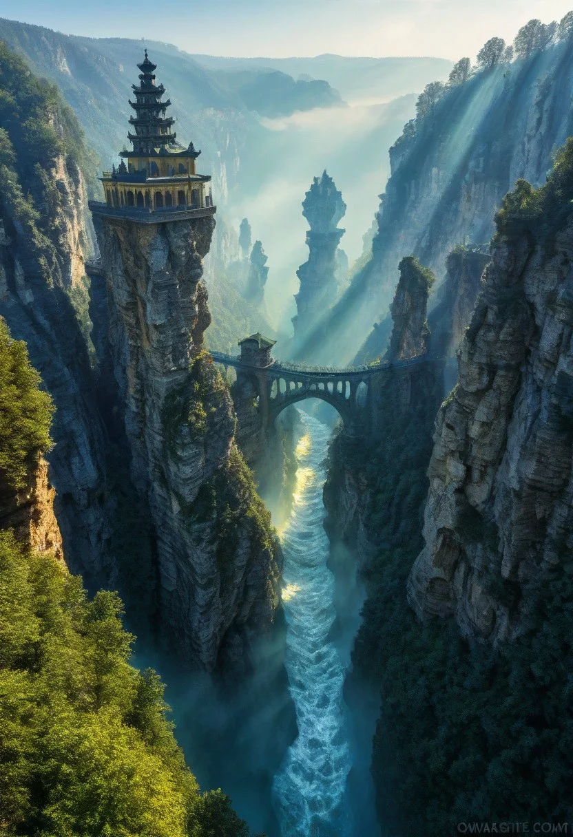 towers ringed in mist, sunrays, mixed media, surrealism, fantasy, great lighting, A surreal landscape highly detailed, extremely high-resolution details, appears trapped in an optical illusion of reflections and refractions colorful, Zhangjiajie mountains, Vienna in contemporary Austria, stone bridges, winding rivers extending to the horizon, professional photography, natural lighting, volumetric lighting maximalist. vivid, vibrant colors, intricately detailed, complex, elegant, expansive, fantastical, film photography style, medium grain, cmnt
(8k uhd:1,4)