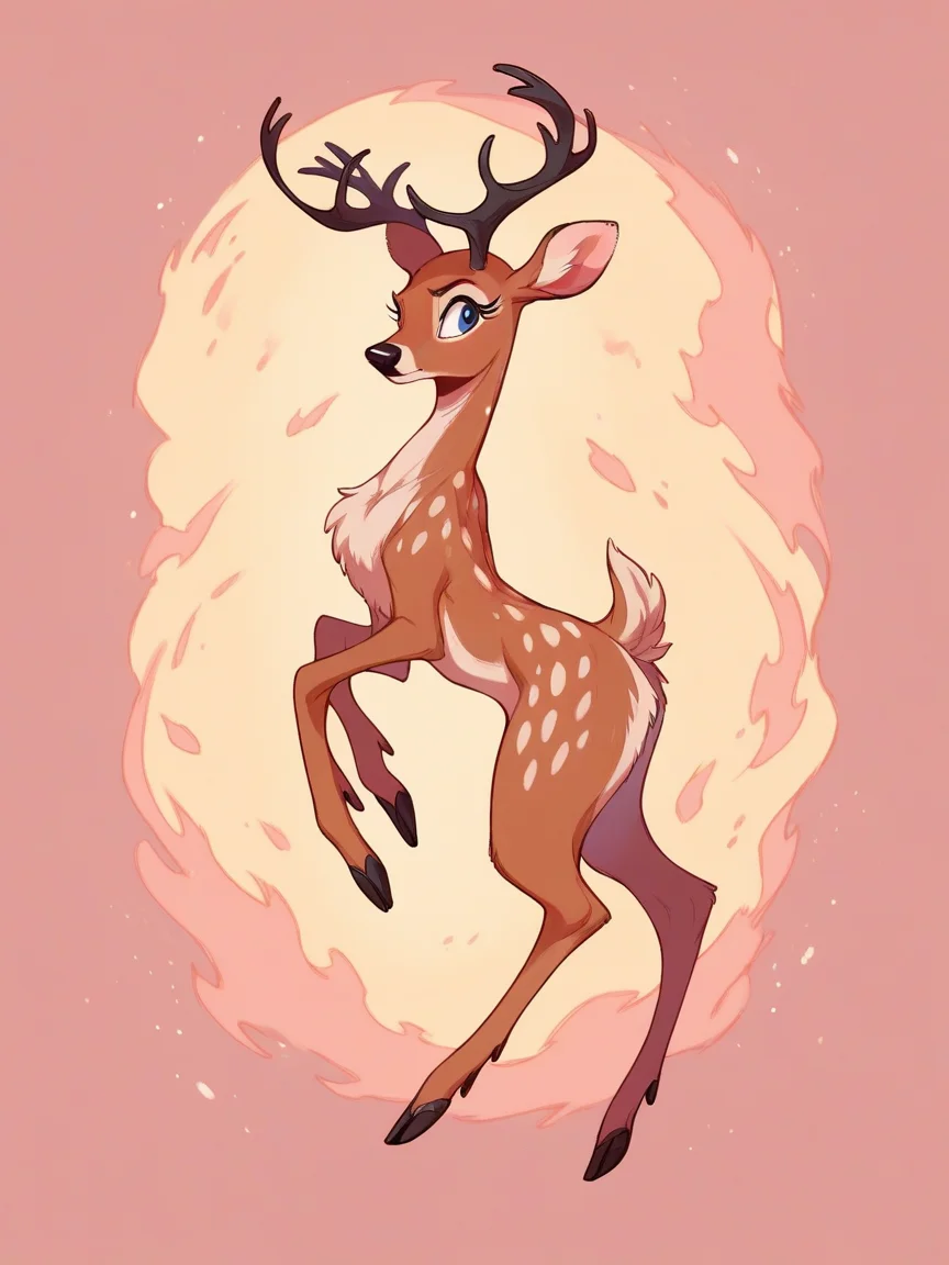 score_9, score_8_up, score_7_up, score_6_up, score_5_up, <lora:fl33b1t3sXLP:0.8> fl33b1t3s, solo, deer,