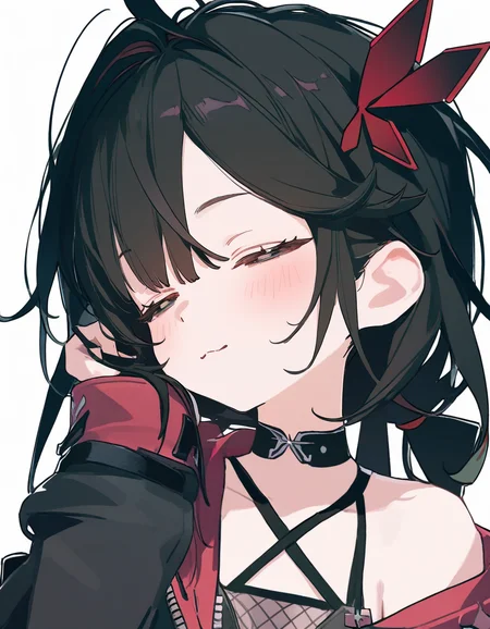 1girl,<lora:AnkaToF:1>,AnkaToF,ixy,ningen mame,ciloranko,sho_(sho_lwlw),tianliang duohe fangdongye,simple background,white background,(masterpiece, high score, great score, absurdres),