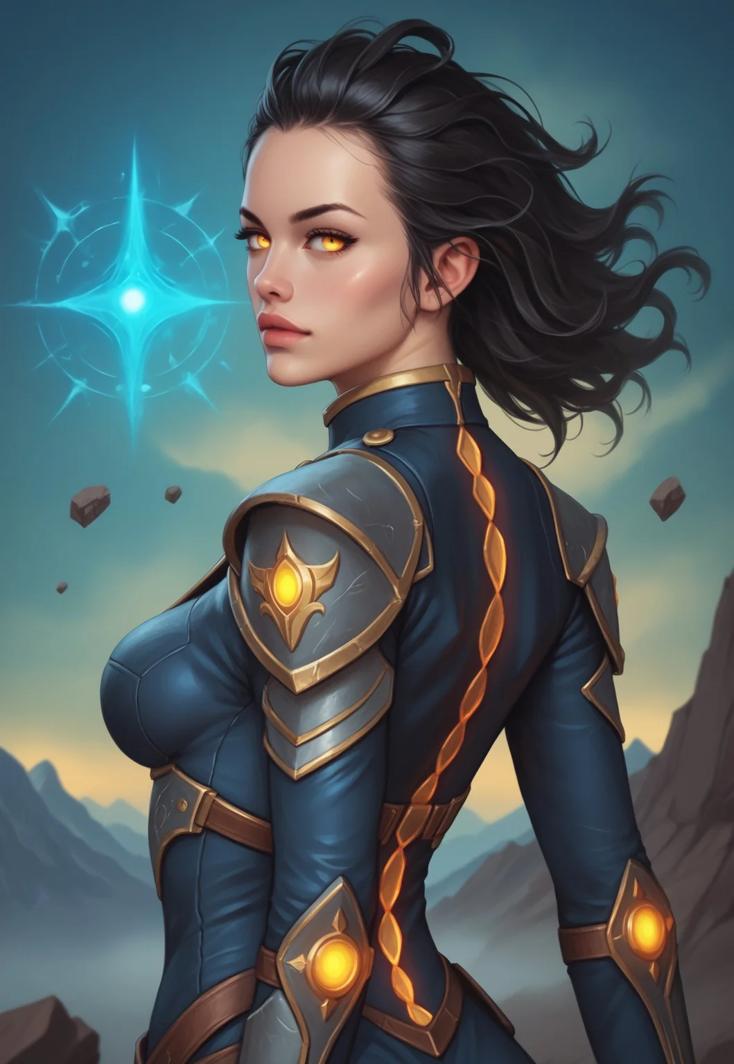 safe_pos, core_9, score_8_up, score_8, semi realistic, ultra detailed, 8k, high quality, hi res, high quality, detailed eyes, perfecteyes, detailed face, 1girl, sharp focus, cowboy-shot, focus on hip, (1girl:1.2), time traveler, futuristic chrono-suit, long legs, (temporal device in hand), medium pale skin, asymmetrical silver and black hair, realistic, cinematic angle, cinematic lighting, athletic body, focused face, heterochromatic eyes: one blue, one gold, dynamic pose
BREAK
standing at the intersection of multiple timelines in a temporal rift
BREAK
source_sci_fi_art, rating_explicit, expressive, ((half body, back view)), dynamic pose
BREAK
(detailed beautiful background, swirling temporal energies, floating time fragments, distorted reality, glowing portals, chaotic yet beautiful temporal landscape:1.8)
(((full clothed)))