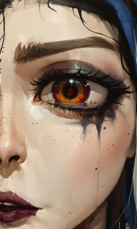 score_9, score_8_up_ ,bedroom-eyes, solo, makeup, eyeliner, mascara, female, bags under eyes,
<lora:Eye_focus:0.7> eye focus, close-up, looking at viewer <lora:d4rk01lXLP:0.85> d4rk01l