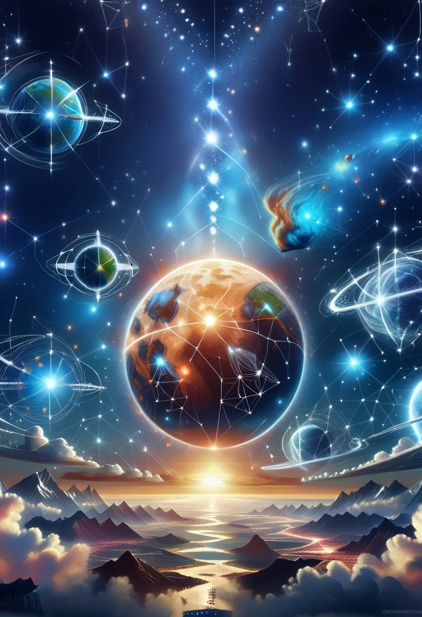starry_morph starship, sci-fi, space, planets nebula, sun, asteroids, multicolored, masterpiece, high details, high quality,