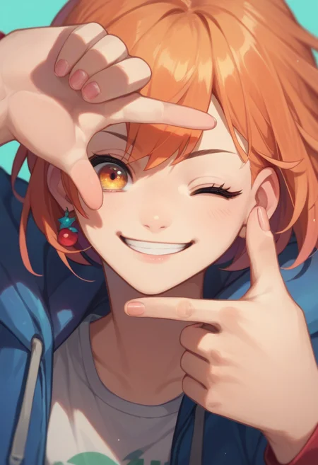 score_9_up score_8_up score_7_up, 1girl, finger frame, one eye closed, smile
<lora:finger_frame_xlpony_240406:1>