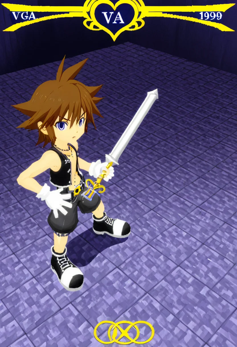 <lora:3D_Movie_Maker_XL:1.1> a screenshot from a 1990s VGA Kingdom Hearts game