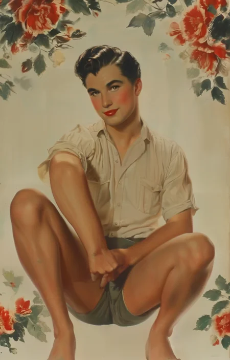 masterpiece,best quality,<lora:tbh208-sdxl:0.9>,illustration,style of Alberto Vargas portrait of noble man