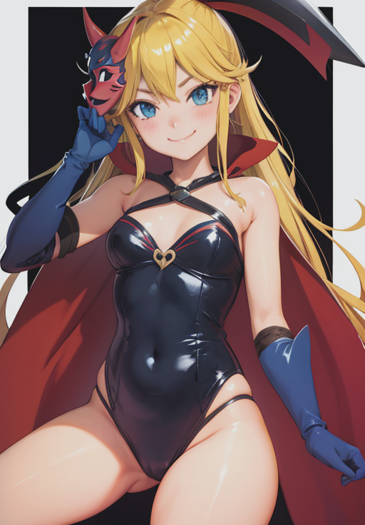 <lora:YNY_Doronjo:0.8>, YNY_Doronjo, 1girl, solo, smirk, mask, (gorgeous, beautiful, enchanting:1.3)