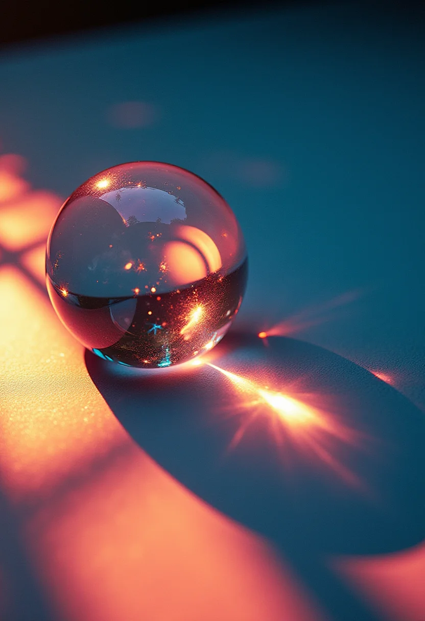 The picture captures the essence of abstract art through its playful and intriguing composition. The subject is a close-up shot of an object with shadows cast on a background that resembles an artful photograph. The hologram effect and glitch style photography add depth and complexity to the piece, making it visually striking. The use of a single color lighting scheme enhances the overall aesthetic, reminiscent of an abstract painting by Frank Stella. The composition inspires curiosity and contemplation, drawing the viewer into the world of the artist.