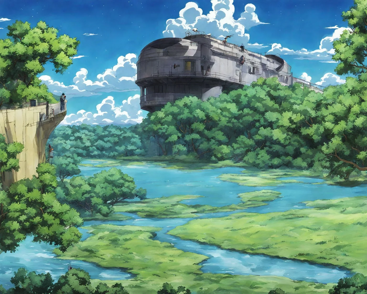 A magical landscape JojosoStyle <lora:SDXL-JojosoStyle-Lora-v2-r16:0.8>