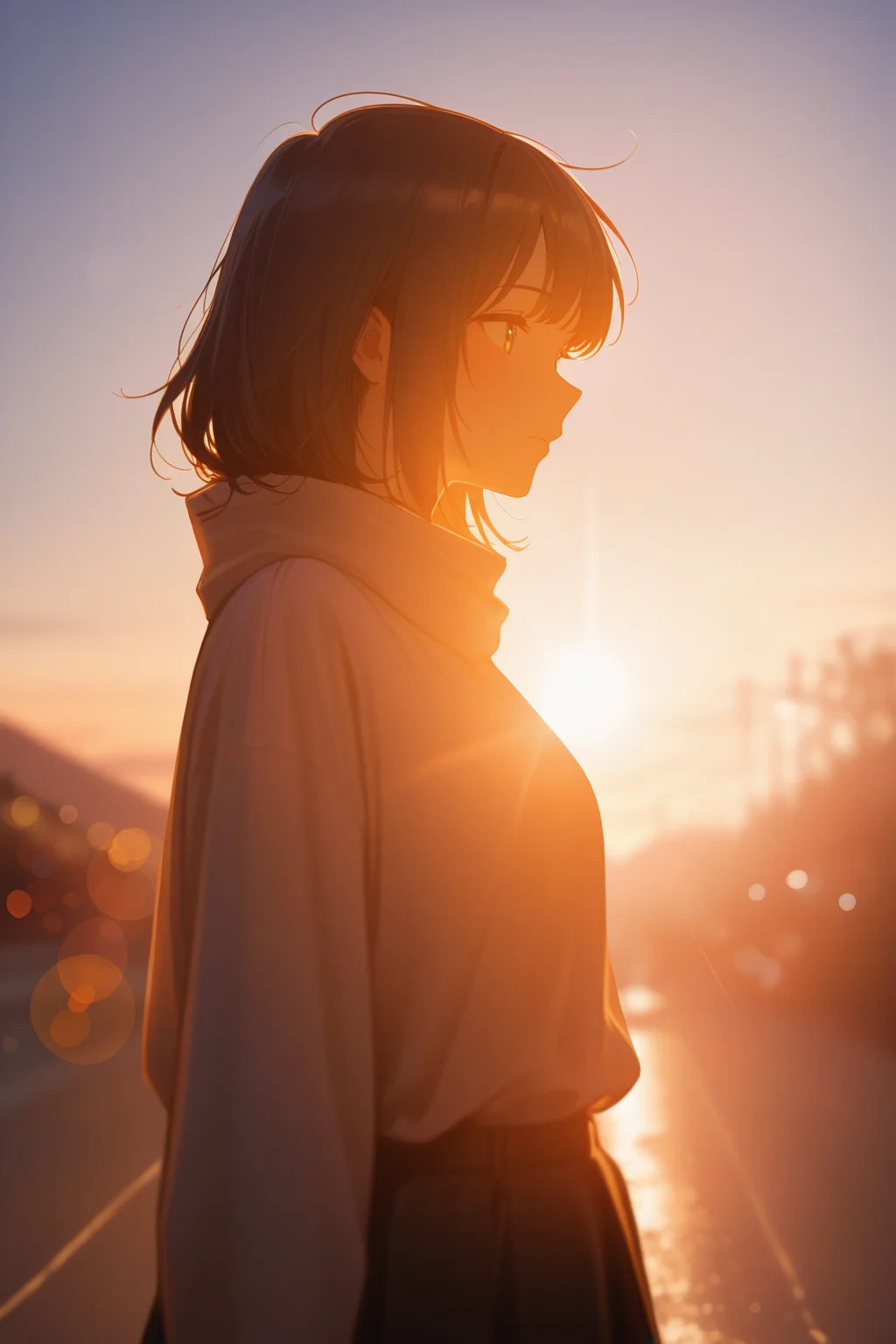 masterpiece, best quality, absurdres, safe
1girl, backlighting, bokeh, sunlight, sunset, lens flare,
<lora:backlighting_il_2_d16:1>