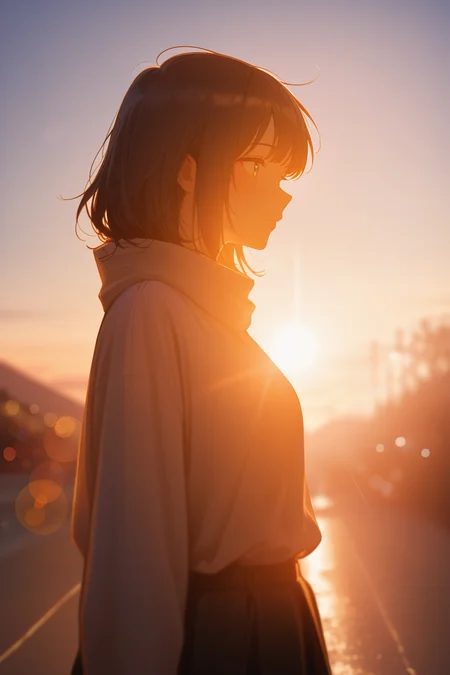 masterpiece, best quality, absurdres, safe
1girl, backlighting, bokeh, sunlight, sunset, lens flare,
<lora:backlighting_il_2_d16:1>