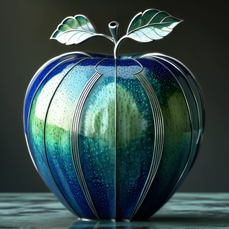 masterpiece,high resolution,
 ,<lora:art_deco-v4-xl-8:0.8>,
artdeco_v4,apple,3d,art deco,fruit focus,blue and green,