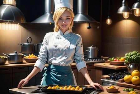 cinematic photo official art,unity 8k wallpaper,ultra detailed,aesthetic,masterpiece,best quality,photorealistic,vivid colours, Rosalina, wearing a chef`s outfit, cooking, laughing, atmospheric, 35mm photograph, film, professional, 4k, highly detailed, skin detail, kitchen background
realistic, ultra realistic <lora:Rosalina-Rosalina-000009:0.9> <lora:PerfectEyesXL:0.1> <lora:add-detail-xl:0.2> <lora:wowifierXL:0.2>