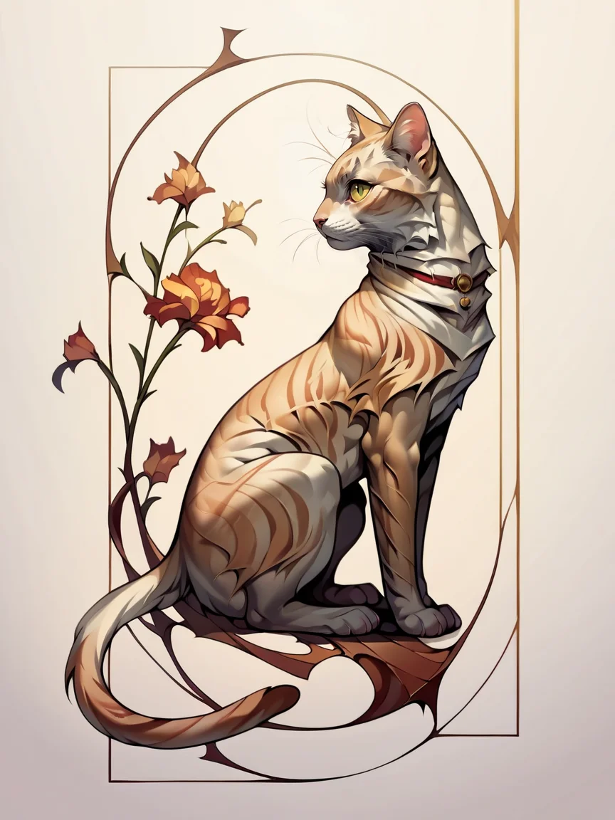 score_9, score_8_up, score_7_up, score_6_up, score_5_up, score_4_up,   <lora:g0ldl34fXLP:0.8> cat, g0ldl34f,