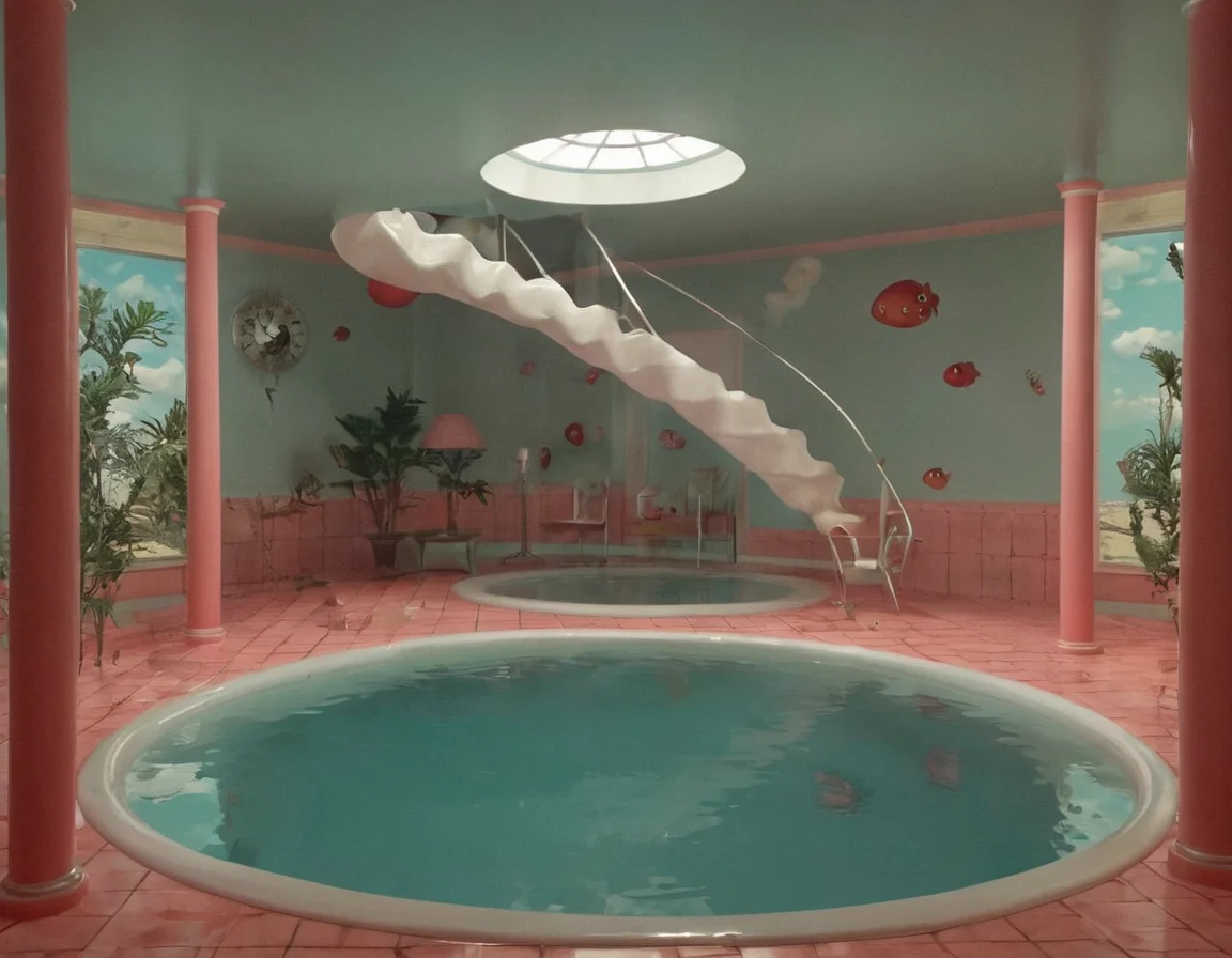 weird y2kmad sunken room, photo, surrealism, 4k, detailed <lora:y2kmad_v0.0.2:0.7>