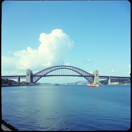 <lora:Technicolor style v2:1> Technicolor style
In the 1950's a large bridge spanning over a body of water,outdoors,sky,day,cloud,water,blue sky,no humans,ocean,scenery,horizon,watercraft,ship,boat , vivid color, cinematic look, film look, filmic, contrast, detailed, high quality, sharp image, film color, Kodak, Motion Picture, Film style, different color, vivid color, different people, different look, different style, 35MM Film, 16MM Film, Photographic film, artistic style, cinematic style, film granularity, film noise, image noise, artistic effect, Fujicolor, Fuji film, Analog photography, movie style, movie still, Film grain overlay, Film Grain style, Technicolor style